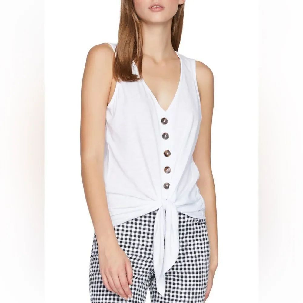 The Sanctuary Tie To Keep Up Tee, white, size M